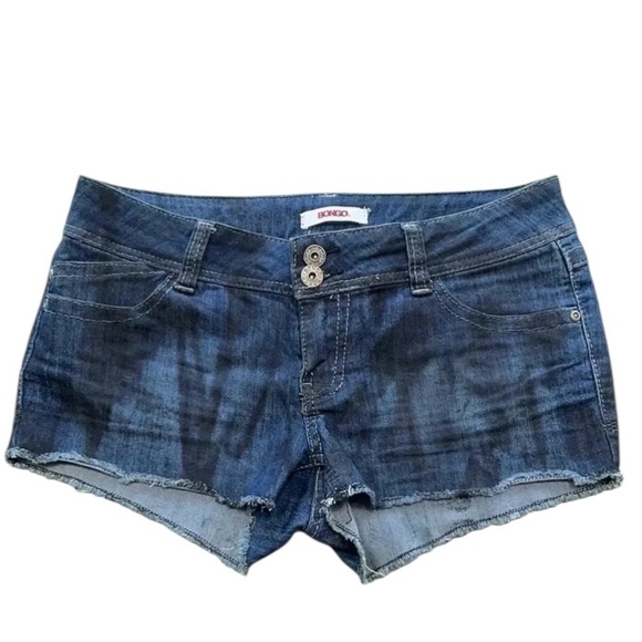Bongo Jean shorts Juniors size 9 Frayed hem Retro - Picture 1 of 8